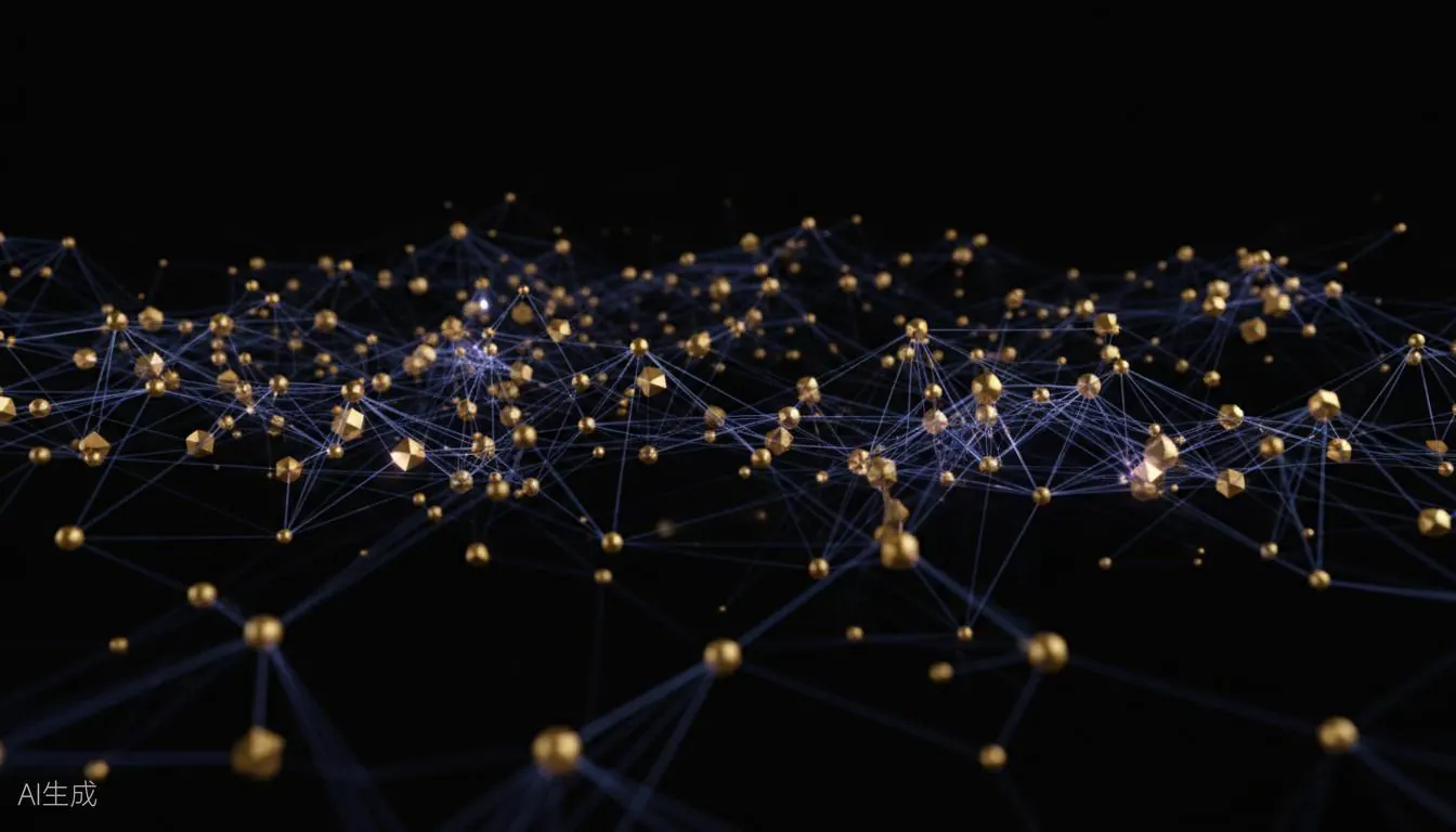 Connected golden nodes representing the Cashmeet community
